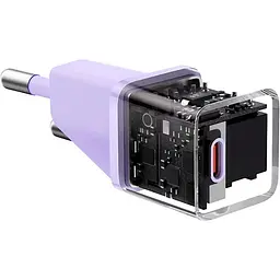 Мережевий зарядний пристрій Baseus GaN5 Fast Charger Xiaomini 1C 20W EU CCGN050105 Purple - мініатюра 3