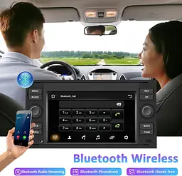 Автомагнітола CAMECHO Android 13 7" 1/32 ГБ для Ford з CarPlay та Android Auto - мініатюра 3