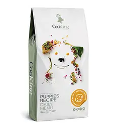 Сухий корм для цуценят усіх порід CooKing Puppies Recipe повнораціонний зі свіжим м'ясом 12 кг