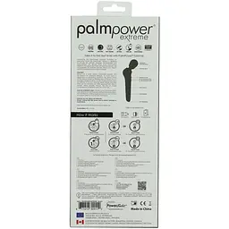 Потужний вібромасажер PalmPower EXTREME Black водонепроникний з плавним регулюванням - мініатюра 7