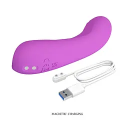 Вібратор Pretty Love DJ Dick Purple - мініатюра 8