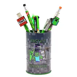 Стакан-підставка бочка YES Minecraft 10,8х6,5 см Різнокольоровий (708376) - мініатюра 3