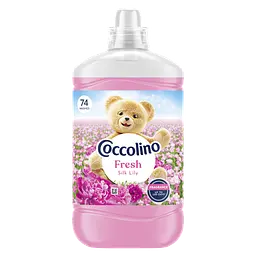 Концентрований кондиціонер для білизни Coccolino Свіжість та м'якість Шовковиста лілія з нотами троянди, бузку та сандалу 1702 мл