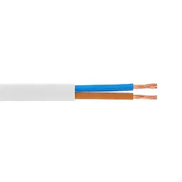 Кабель Одескабель 03VVH2-F 2x1 білий, бухта 100м