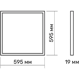 LED панель TITANUM 40W 4100K 220V PRISMATIC (TL-PR404W) - мініатюра 3