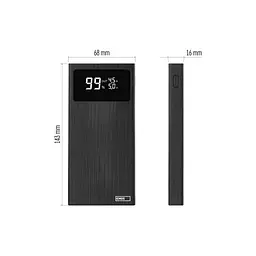 Батарея універсальна EMOS 10000mAh BETAQ 10, 22.5W, black (B0531B) - мініатюра 6