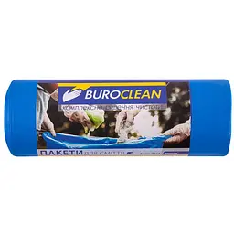 Пакети для сміття Buroclean EuroStandart міцні сині 240 л 10 шт. (4823078977977)