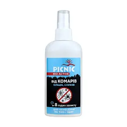 Лосьйон Picnic Bio Active від комарів і кліщів 100 мл