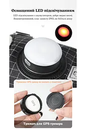 Шлея для собак Truelove TLH6771 з LED-підсвічуванням і тримачем для GPS-трекера Чорний, S - мініатюра 6