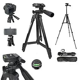 Штатив металевий універсальний для телефону та фотоапарата Tripod 3120 портативний трипод 0,35-1.02м - мініатюра 4