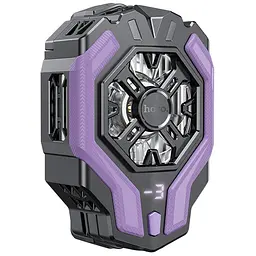 Охолоджуючий кулер для мобільного телефону Hoco GM26 Ambitious Black purple - мініатюра 2