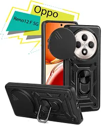 Панель BeCover Military для Oppo Reno12 F 5G Black (713079) - мініатюра 2