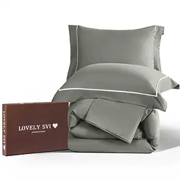 Комплект постільної білизни Lovely Svi сатин люкс 300ТС (135г/м2) Полуторний  Green (180326)