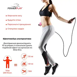 Скакалка Power Play 4201 2.8 м, Blue - мініатюра 8