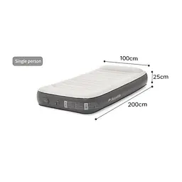 Самонадувний матрац, одномісний, із вбудованою помпою Naturehike CNK2450WS040, 250 мм, сірий - мініатюра 2