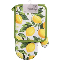 Набір прихваток для кухні Ardesto Sicilian Lemons зелений (ART14LM)
