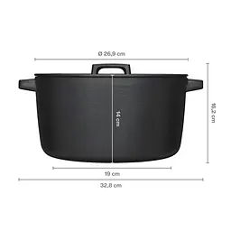 Каструля чавунна Fiskars Folken 6 л (1075697) - мініатюра 2