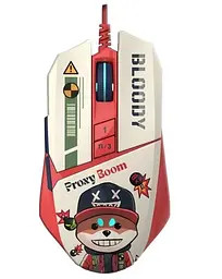 Миша W63 Max "Proxy Boom", White/Red A4Tech teh0020418 - мініатюра 2