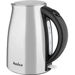 Електрочайник Amica KF 3038 1.7 л чорний зі сріблястим - мініатюра 2
