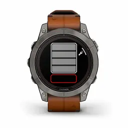 Смарт-годинник Garmin Fenix 7 Pro Sapphire Solar Titanium with Chestnut L. Band (010-02777-30) - мініатюра 3