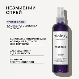 Несмываемый спрей для защиты тона и восстановления волос Triology TONEBOND, 150 мл - миниатюра 2