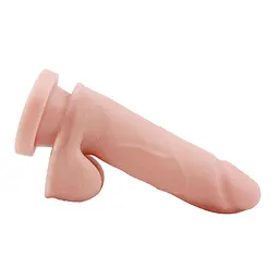 Фалоімітатор Mister Dixx Dual Density 5.7" 14.5 см тілесний - мініатюра 5
