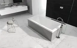 Ванна акрилова Radaway Mirella 140x70 з ніжками та сифоном, біла (WA1-48-140x070) - мініатюра 3