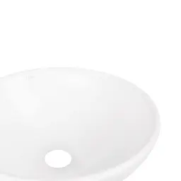 Умивальник Qtap Owl накладний кругла 400x400x155 мм White + донний клапан PU02, Білий - мініатюра 4