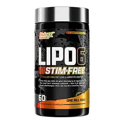Жироспалювач без Стимуляторів Lipo-6 Stim-Free - 60 капсул