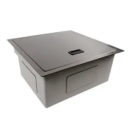 Кухонна мийка Platinum Handmade TZ з нержавіючої сталі одночашева зі змішувачем 50x50x20 см чорна - мініатюра 8