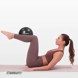 М'яч для пілатеса EasyFit 20 см чорний - мініатюра 7