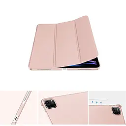 Чохол-книжка BeCover Tri Fold Hard для Apple iPad Pro 12.9 2020/2021/2022 Pink (711721) - мініатюра 4
