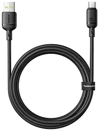 Кабель Baseus Silky Series Fast Charging Cable USB to Type-C 100W 2m Black - мініатюра 3