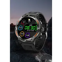 Смарт-годинник Lemfo KT76, IP68, компас, ліхтар, екран 1.53' IPS - мініатюра 8
