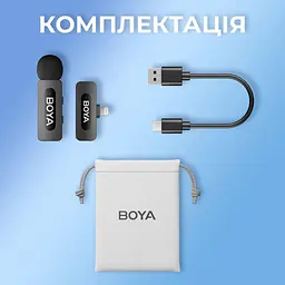 Мікрофон Boya BY-V1 Lightning Black (BY-V1) - мініатюра 15