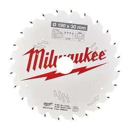 Диск пиляльний Milwaukee PFTE THIN KERF, 190х30х1,6мм, 16 зуб. (4932471300)