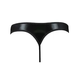 Чоловічі стринги Passion 033 THONG PAUL S/M Black, під латекс - мініатюра 6