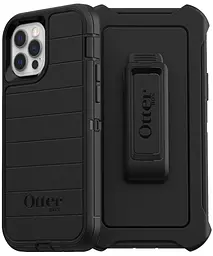 Чохол протиударний з кліпсою OtterBox Defender Pro 77-66213 для iPhone 12/12 Pro (6.1") Black