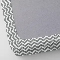 Набір простирадл на резинці Cosas Grey Zigzag 60х120х12 см (SetSheet_Grey_ZigGrey_120x60) - мініатюра 9