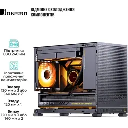 Корпус для ПК JONSBO D32 PRO Black - мініатюра 4