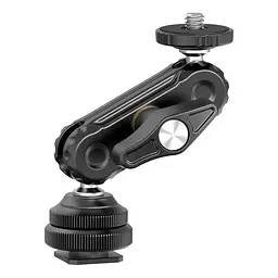Шарнірне кріплення Ulanzi R098 Double Ball Heads with Code Shoe Mount UV-2954 R098 Black - мініатюра 2