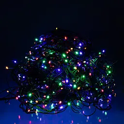 Новорічна гірлянда вулична Бахрома GarlandoPro 36 м 600 LED чорний провід Мультиколор світло 36МBML - мініатюра 2