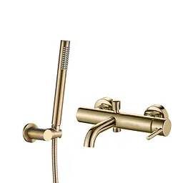 Змішувач для ванни VBI Milano brushed gold настінний VBI-050106BG, Золотий