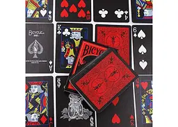 Карти гральні United States Playing Card Company Bicycle - Reverse (Red & Black) (ВР_КИРРБ) - мініатюра 5