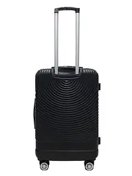 Валіза середня M ABS-пластик Worldline Airtex 652 69×45×29см 88л Чорний - мініатюра 3