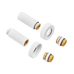 Комплект подовжувачів Koer Kf.SET.06MF 1/2Fx1/2M білий, white KR5850 - мініатюра 2