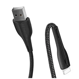 Дата кабель USB 2.0 AM to Lightning 1.0m led black ColorWay (CW-CBUL034-BK) - мініатюра 3