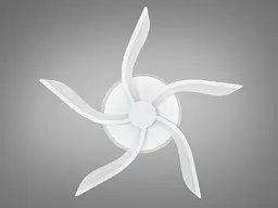 Стельова led люстра з пультом, підсвіткою, 53W, біла - мініатюра 4