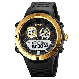 Чоловічий наручний годинник 2014GDWT Gold-White Skmei acs0030393