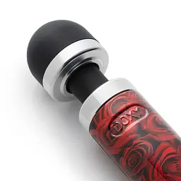 Вібромасажер DOXY Die Cast 3R - ROSE PATTERN, дуже потужний, перезаряджуваний, металевий корпус - мініатюра 3